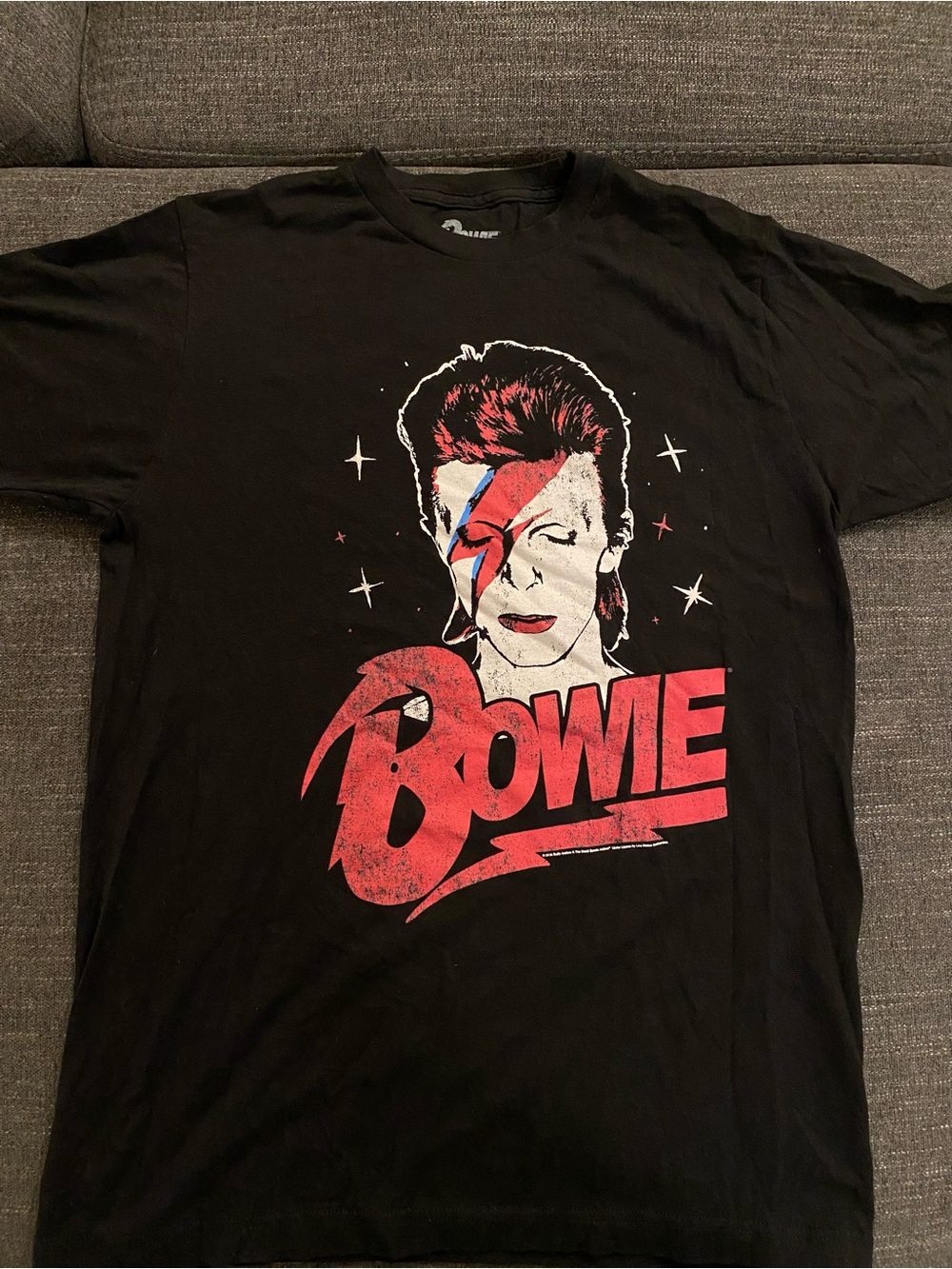 Black Bowie Graphic Short Sleeve Tee